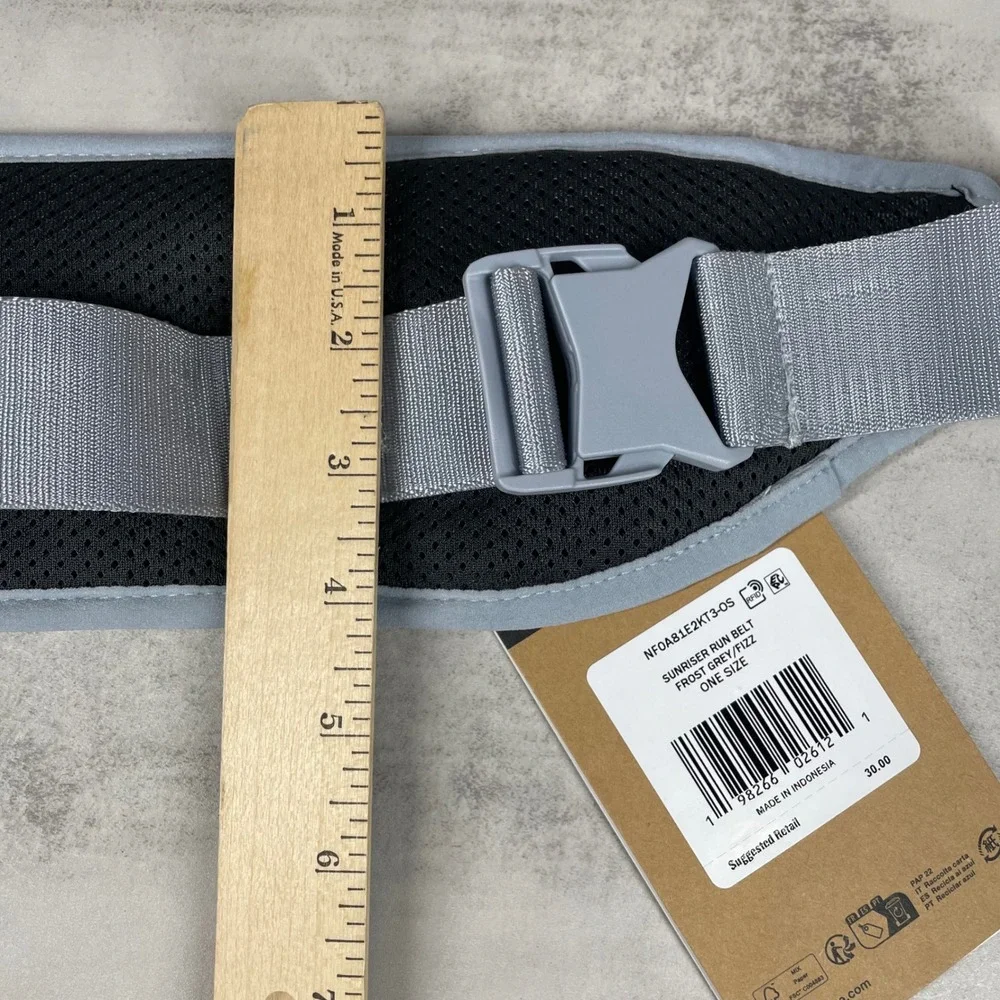 North Face Sunriser Run Belt One Size Running Waist Pack Gray NWT